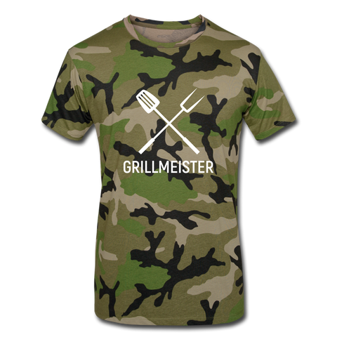 GRILLMEISTER Camouflage-Shirt - Grün camouflage