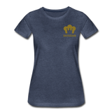 T-Shirt "Krone" - Blau meliert