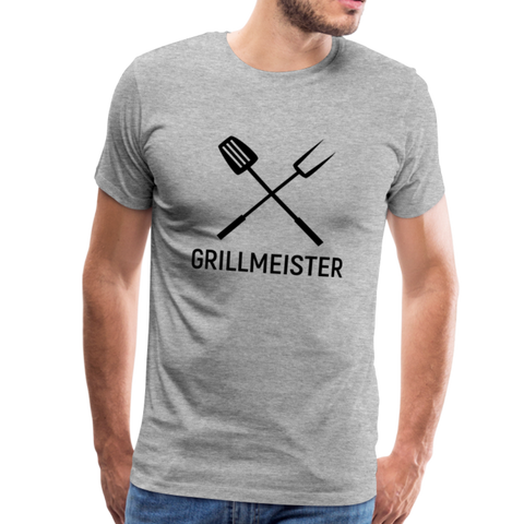 GRILLMEISTER T-Shirt - Grau meliert