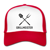 GRILLMEISTER Trucker Cap - Weiß/Rot