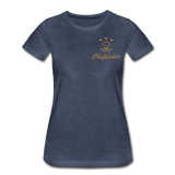 T-Shirt "Chefköchin" - Blau meliert