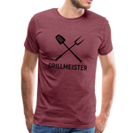 GRILLMEISTER T-Shirt - Bordeauxrot meliert